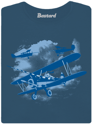 Égi lovagok prémium női póló Petrol Blue