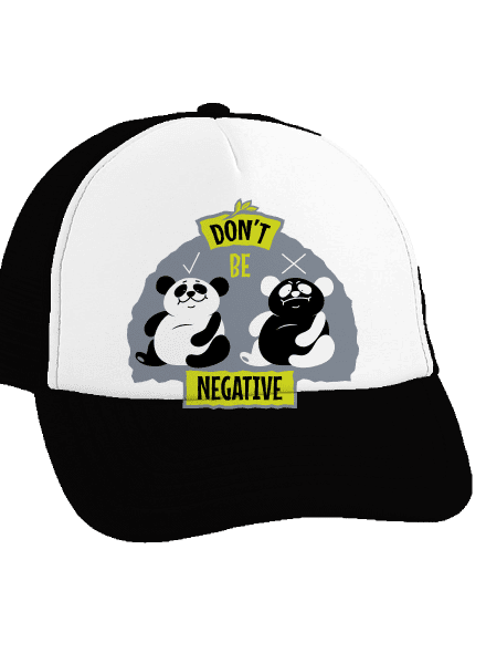 Don't be negative teherautós sapka Black cap