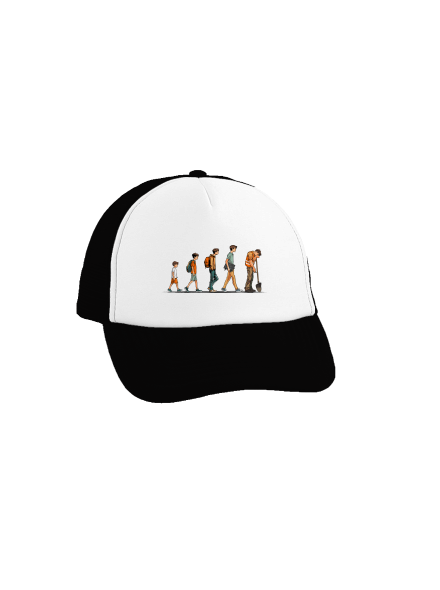 A tanuló evolúciója teherautós sapka Black cap