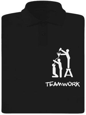 Teamwork férfi pólóingek Black
