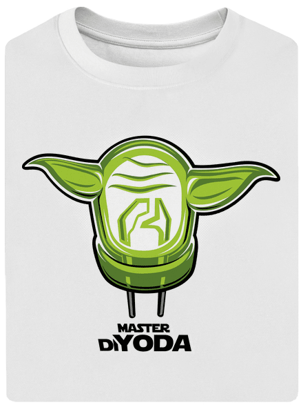 Master DiYoda unisex túlméretezett póló White