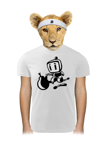 Bomberman gyerek sport póló White