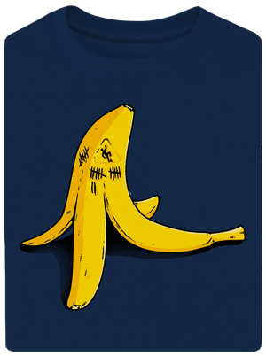 Banángyilkos unisex túlméretezett póló Midnight Blue