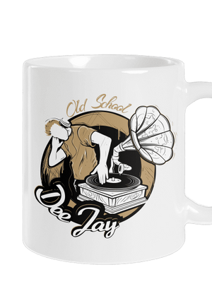Old School DJ hagyományos bögre White