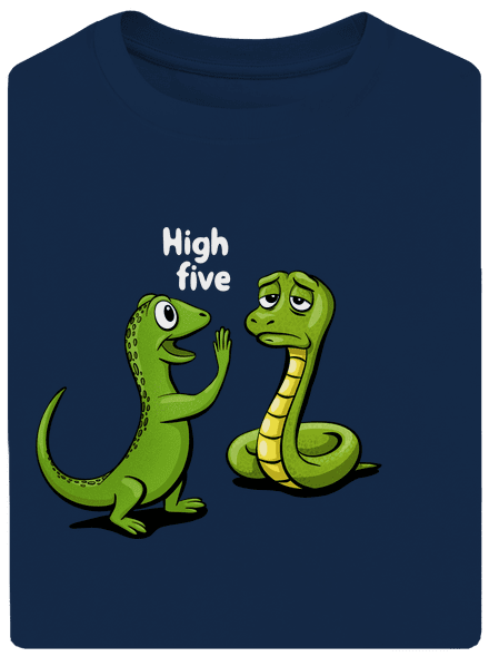 High Five unisex túlméretezett póló Midnight Blue
