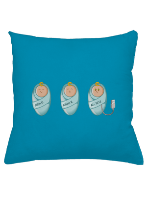 AI baby párna Blue Turquoise