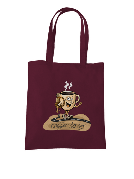 Coffee to go táska Burgundy