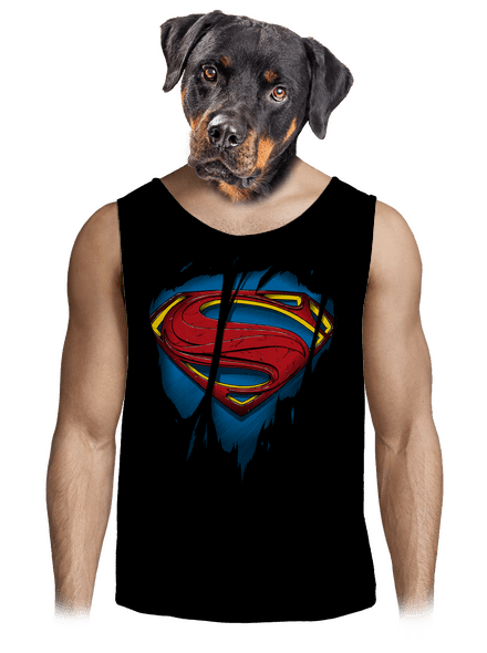 Superman Inside férfi trikó Black