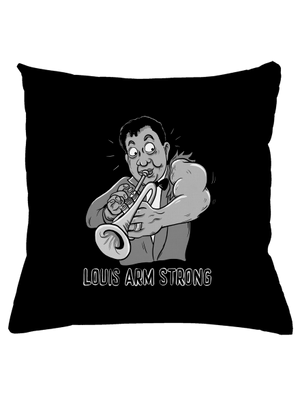 Louis Armstrong párna Black