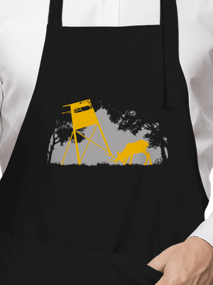 Erdei harmónia kötény Black