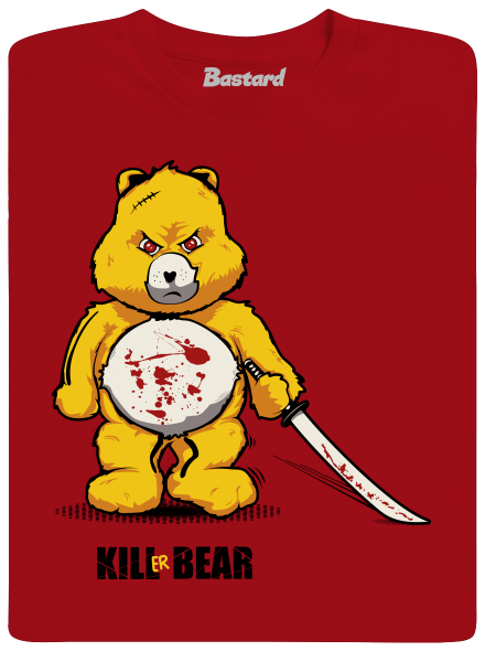 Killer bear férfi hosszú ujjú póló Red