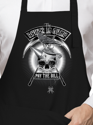 Party is over kötény Black