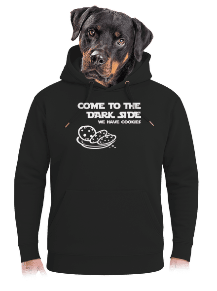 Come to the dark side unisex prémium pulóver Dark Black