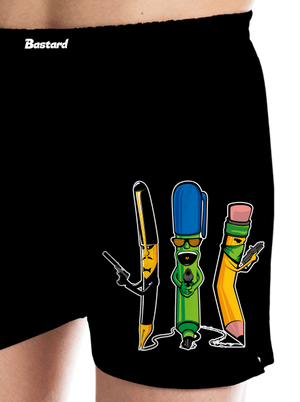 Az író banda férfi alsó nadrág Black