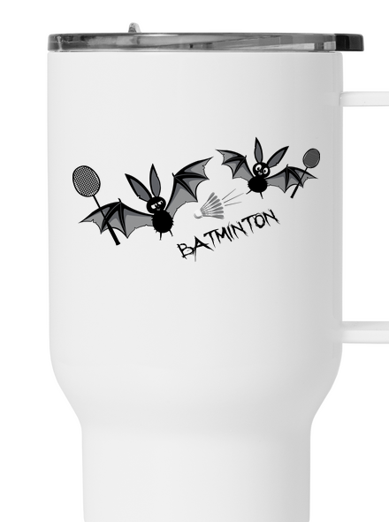 Batminton termosz bögre White