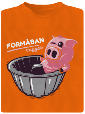 Formában férfi sportpóló Neon Orange