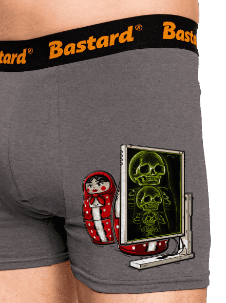Röntgen Matryoshka boxeralsó Gray Melange