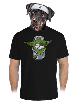 Mr. Szóda férfi sportpóló Black