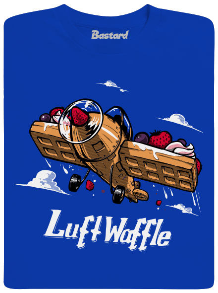 Luftwaffle férfi hosszú ujjú póló Royal Blue