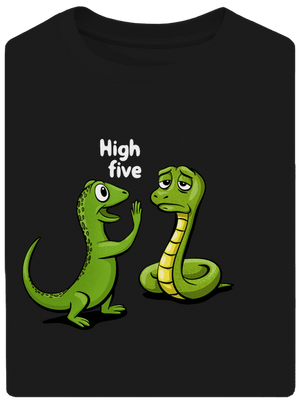 High Five unisex túlméretezett póló Black