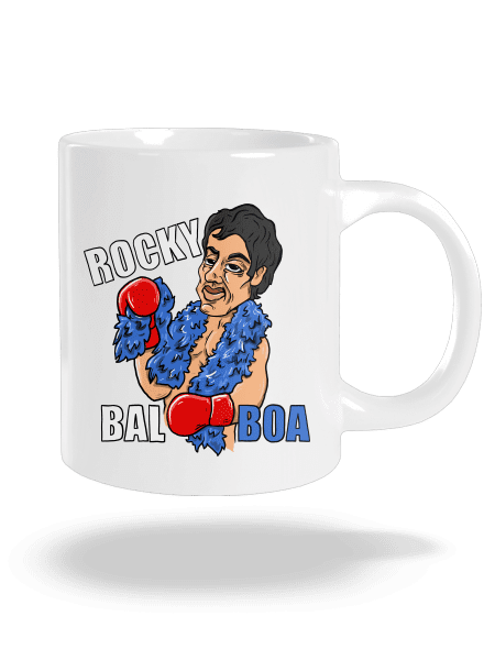 Rocky Bal boa nagy bögre White