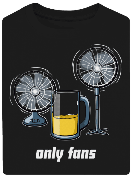Only fans unisex túlméretezett póló Black