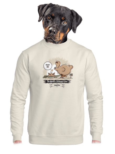 Strongest bird unisex crewneck Off White