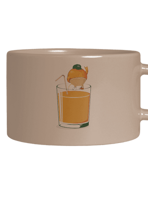 Részeg narancs macaron bögre Brown Macaron