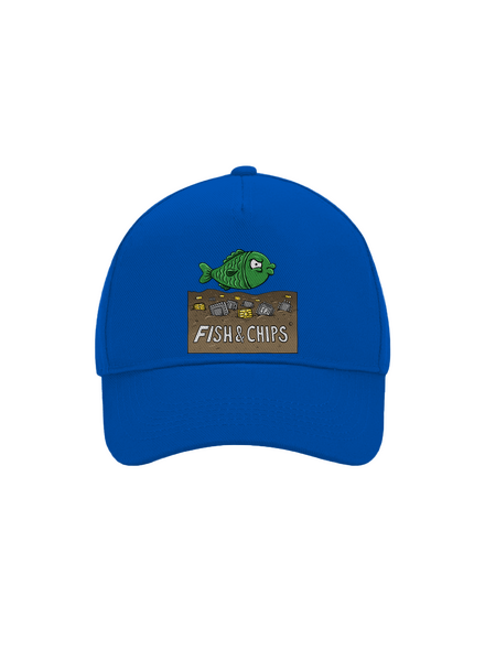 Fish and IT chips baseballsapka Bright Royal