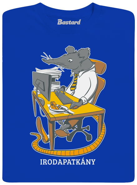 Irodapatkány férfi hosszú ujjú póló Royal Blue