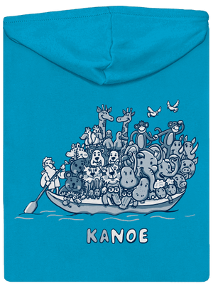 Noé bárkája cipzáras női pulóver Blue Atol