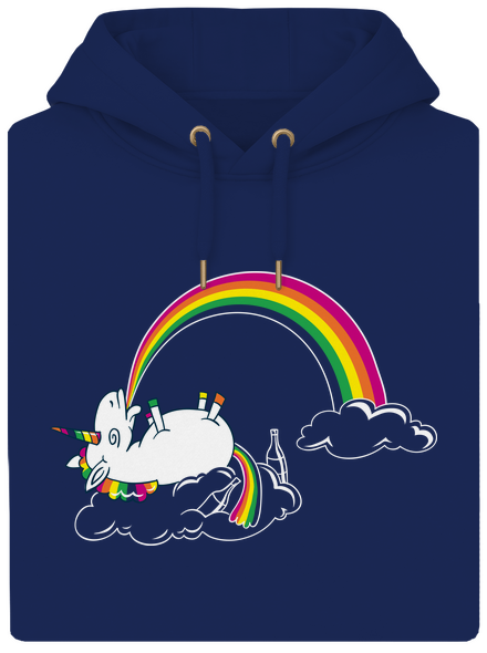 A szivárvány titka unisex prémium pulóver Navy