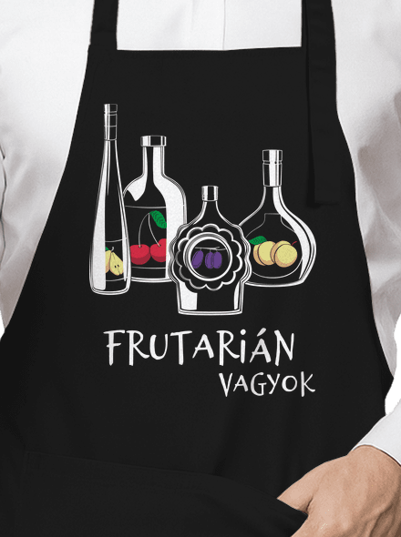 Frutarián kötény Black