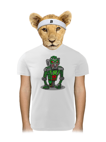 Robo gorilla gyerek sport póló White