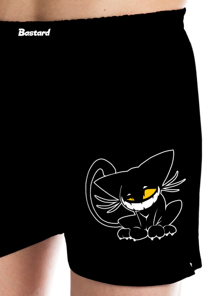 Evil cat férfi alsó nadrág Black