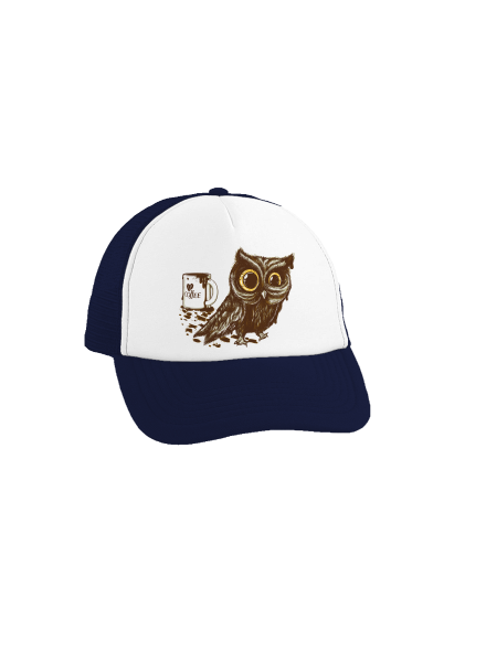 Koffeinfüggő bagoly teherautós sapka French Navy cap