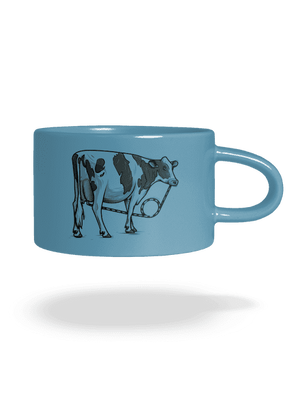 Cow drink macaron bögre Blue Macaron