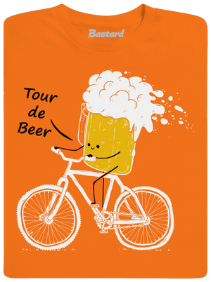 Tour de beer férfi póló Orange