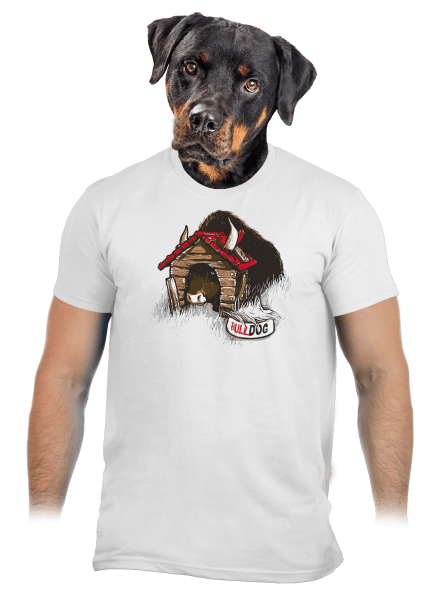 Bulldog férfi póló White