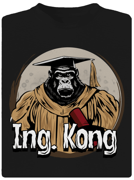 Ing. Kong férfi sportpóló Black