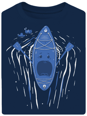 Ahhhh! unisex túlméretezett póló Midnight Blue