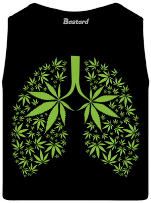 Gandzsa tüdő férfi trikó Black