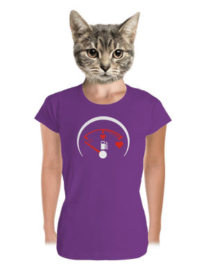 Tele kérem prémium női póló Purple