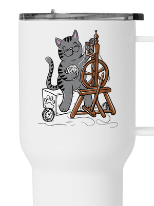 Dorombol a macska termosz bögre White