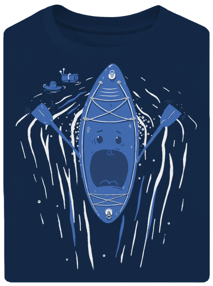 Ahhhh! unisex túlméretezett póló Midnight Blue
