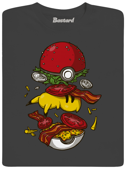 Pokémon burger férfi hosszú ujjú póló Dark Grey