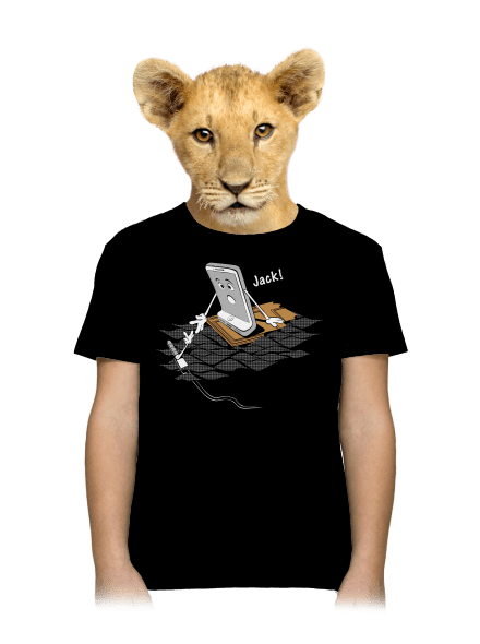 Jack gyerek póló Black