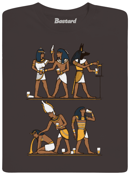 Egyiptomi parti férfi hosszú ujjú póló Bear Brown