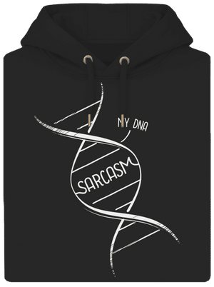 Sarcasm unisex prémium pulóver Dark Black