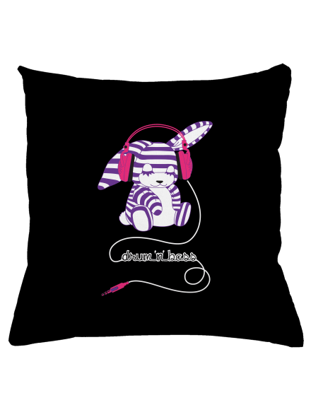 Drum and bass párna Black